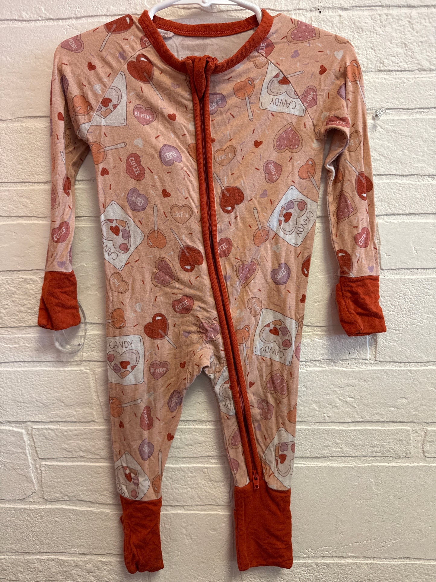 3-6m Tullabee Bamboo Heart Candy Zippie