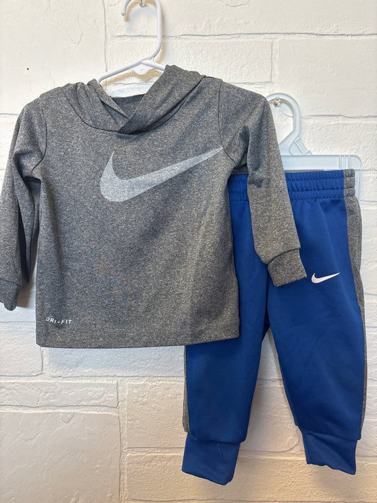 12m Nike Gray and Blue Outfit