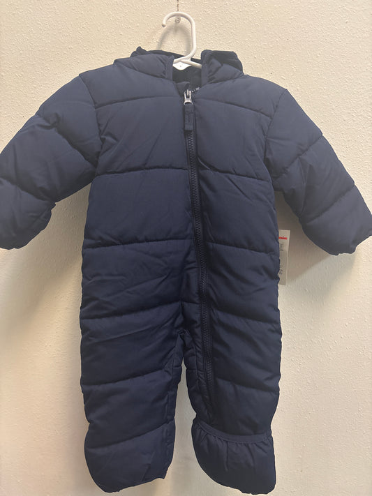 0-3m New Navy Puffer Snowsuit