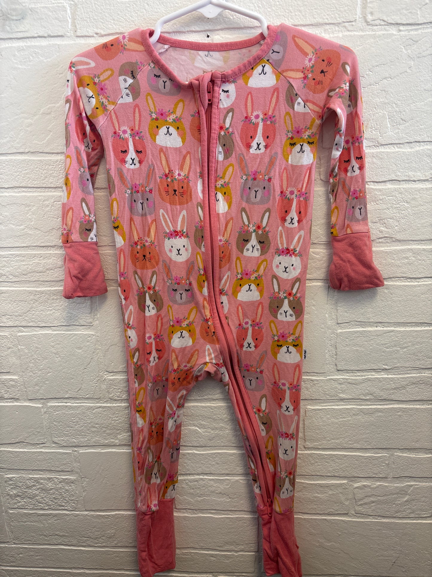 6-12m Little Sleepies Bunny Bamboo Pajama Sleeper