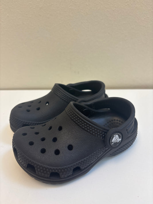 Size 6 Toddler Black Crocs
