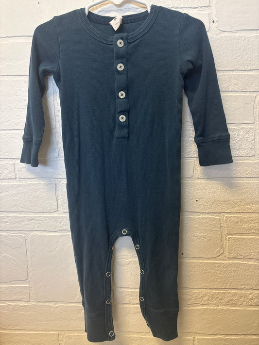 18-24m Kate Quinn Navy Ribbed Romper