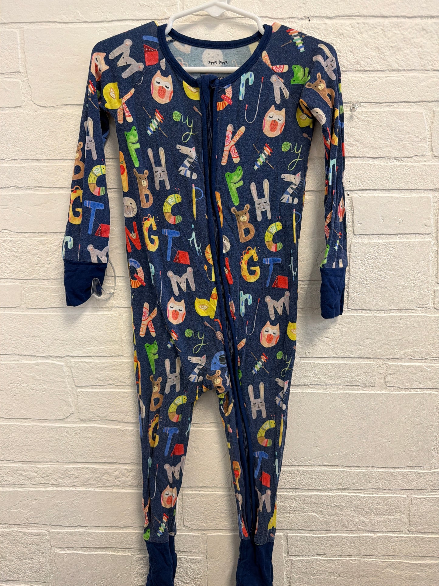 18-24m Little Sleepies Animal Alphabet Bamboo Sleepie