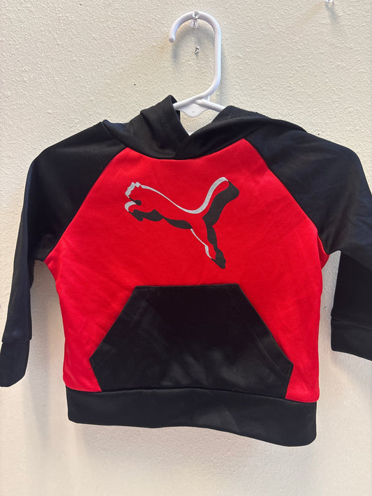 3-6m Puma Red Black Hoodie