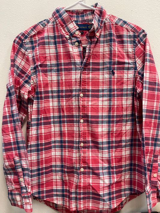 14/16 Ralph Lauren Plaid Button Down