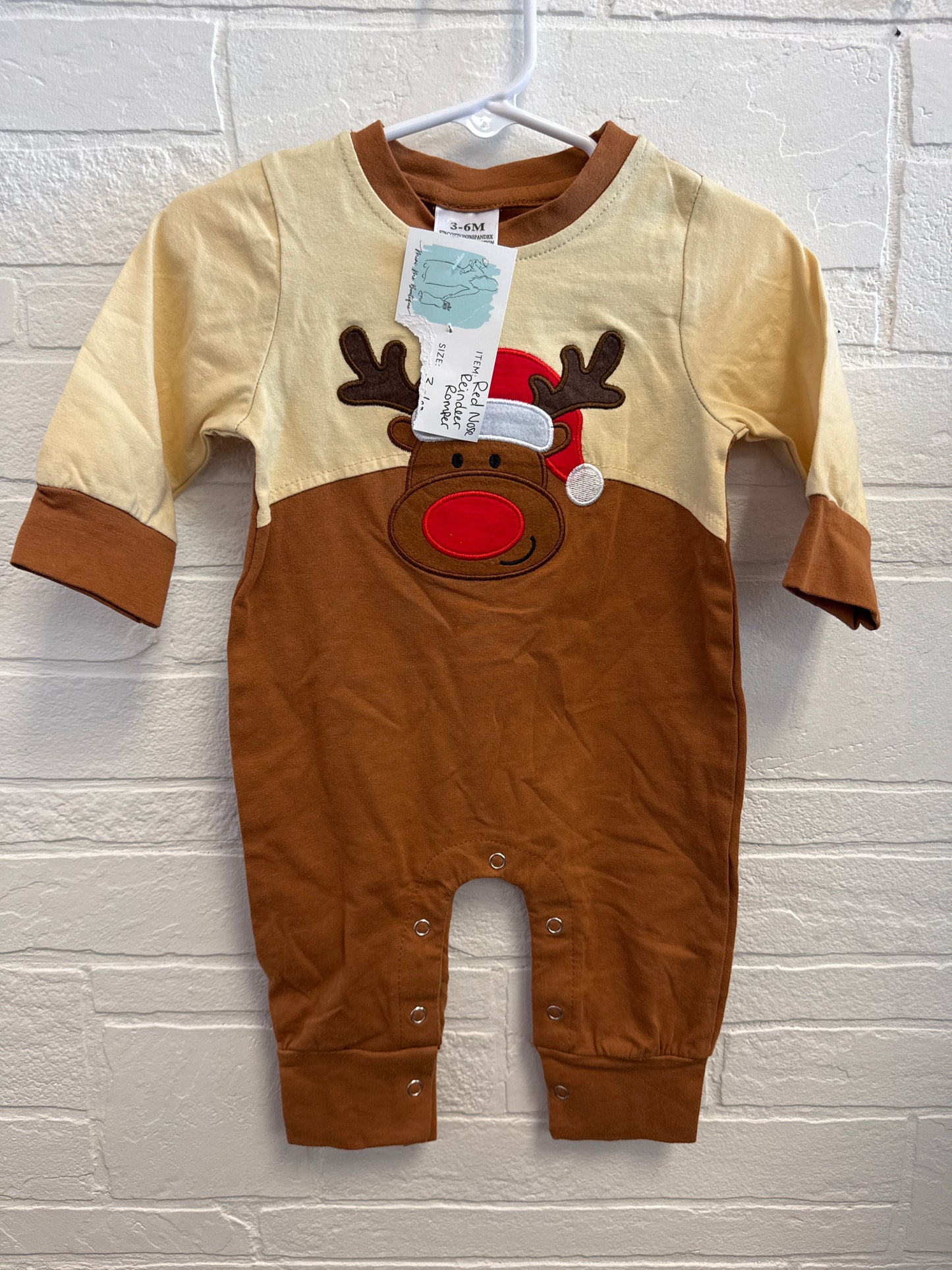 3-6m NEW Reindeer Romper