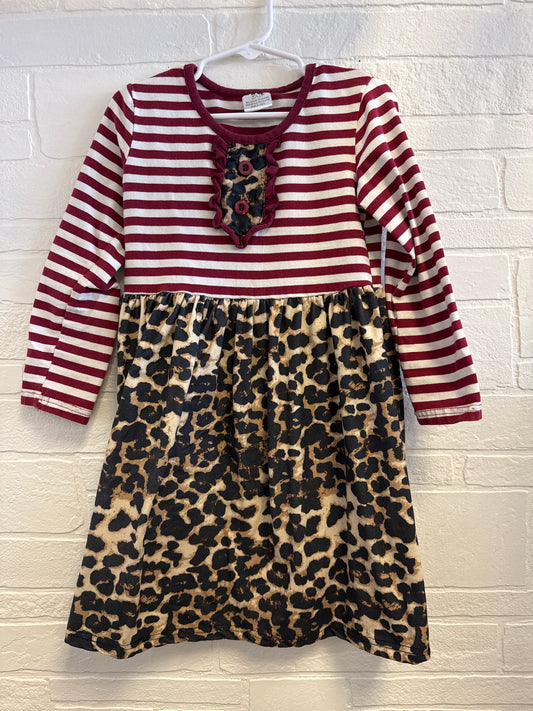 2XL (6/7) Leopard Print Dress