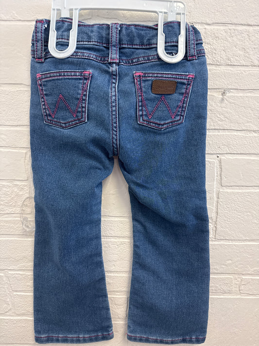 4t Wrangler Leather Patch Bootcut Jeans