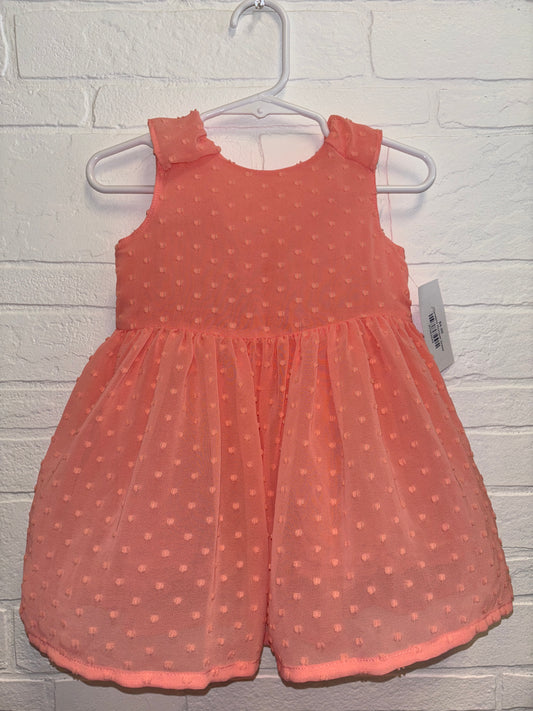 12m Carters Coral Dot Dress