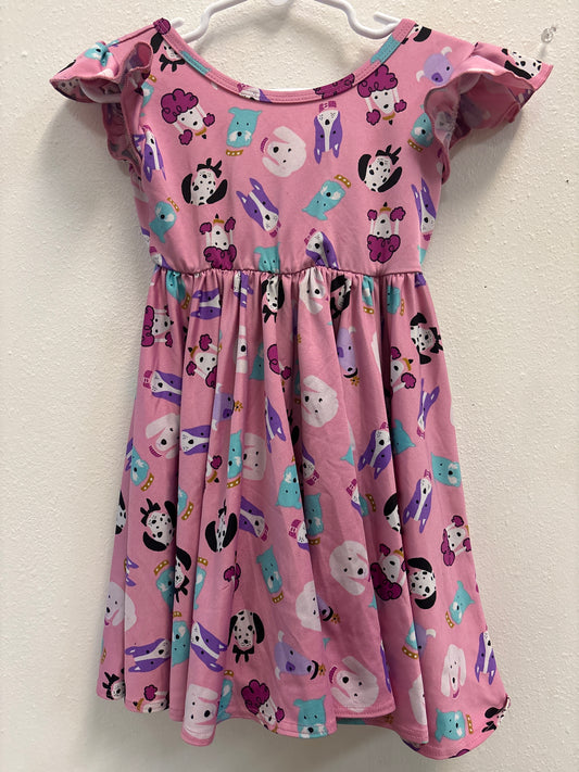 2T Dot Dot Smile Dogs Dress