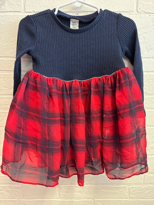 18m Navy/Red Plaid Dress