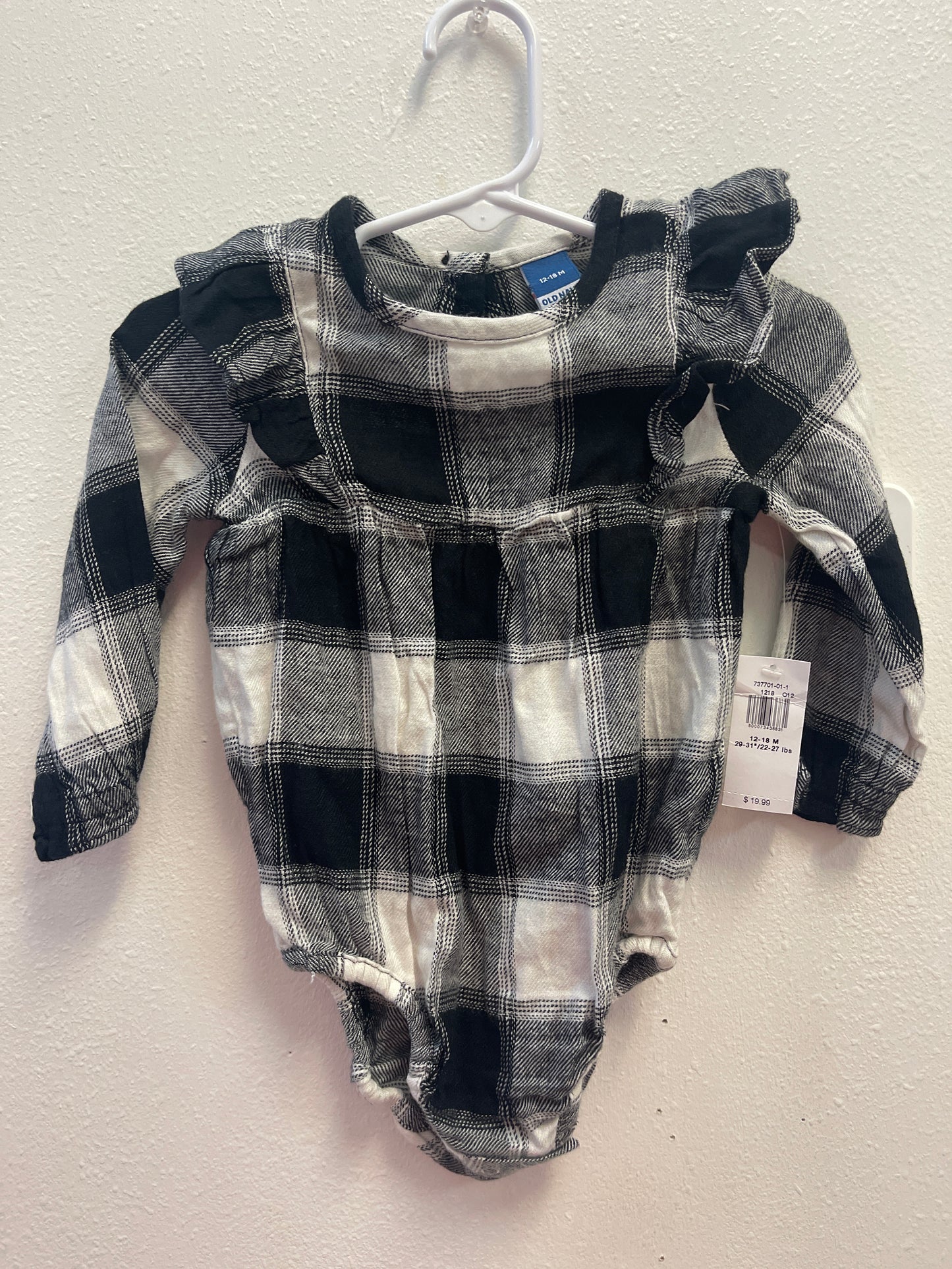 12/18m NEW Old Navy Plaid Bubble Romper