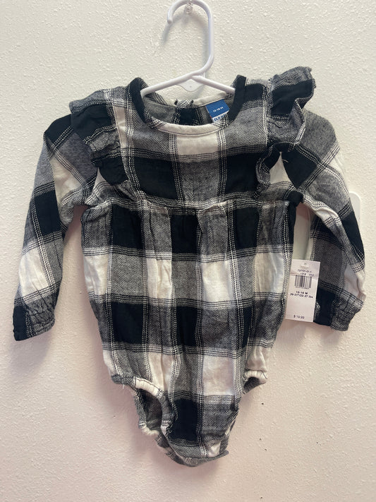 12/18m NEW Old Navy Plaid Bubble Romper