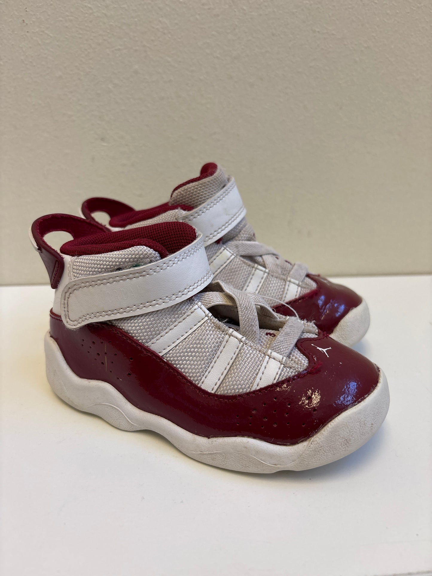 Size 8 Red White Jordans