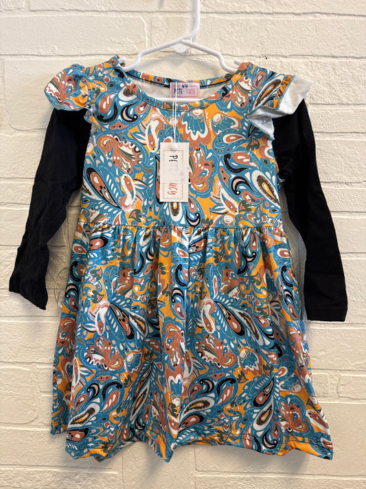 2t NEW Pete & Lucy Blue Paisley Dress