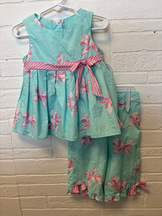 2T Pink Bows Outfit