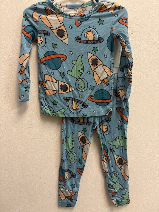 18-24m Posh Peanut Outer Space Dino Pajamas