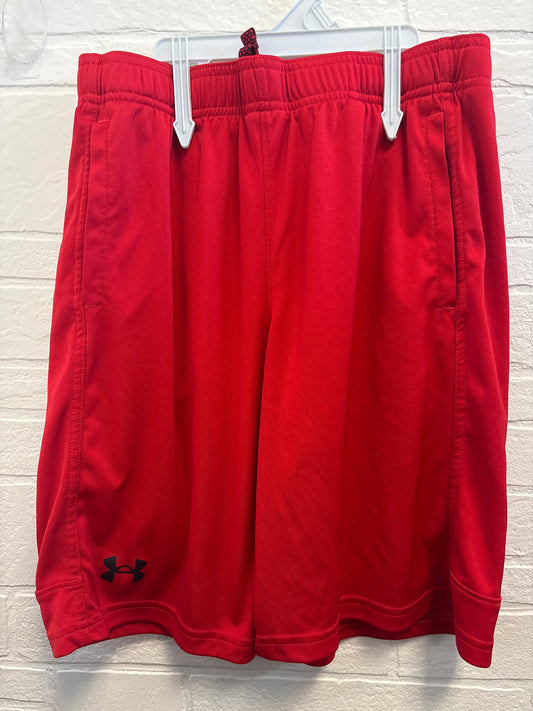 YL Under Armour Red Shorts