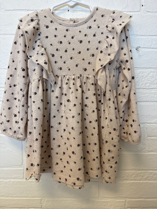 4 Zara Cream Flower Print Dress