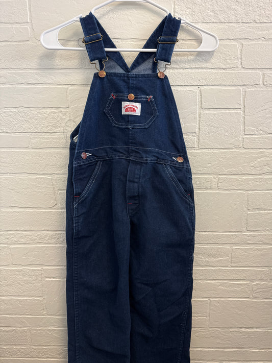 7 Round House Dark Denim Overalls