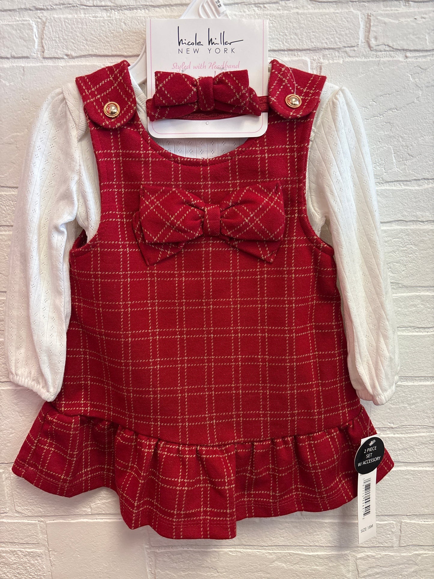 18m New Red Nicole Miller Dress