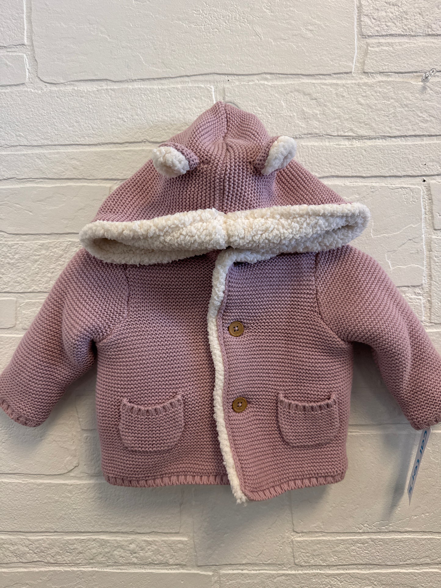 3m NEW Pink Knit Sherpa Lined Coat