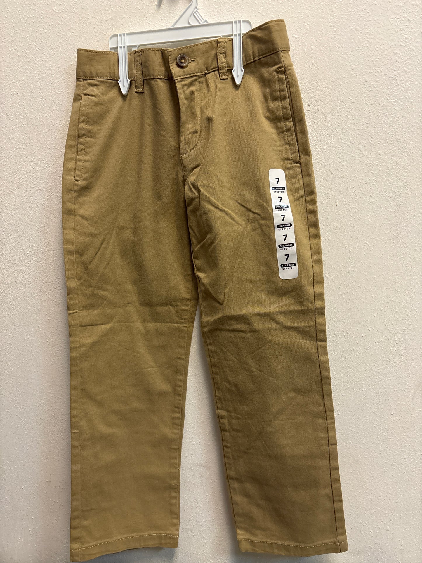 7 New Straight Stretch Khaki Pants