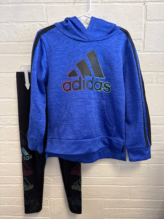 5 Adidas Blue Hoodie+Legging Set