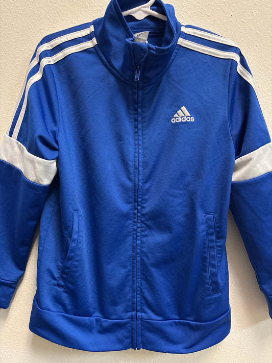 6 Blue White Adidas Jacket