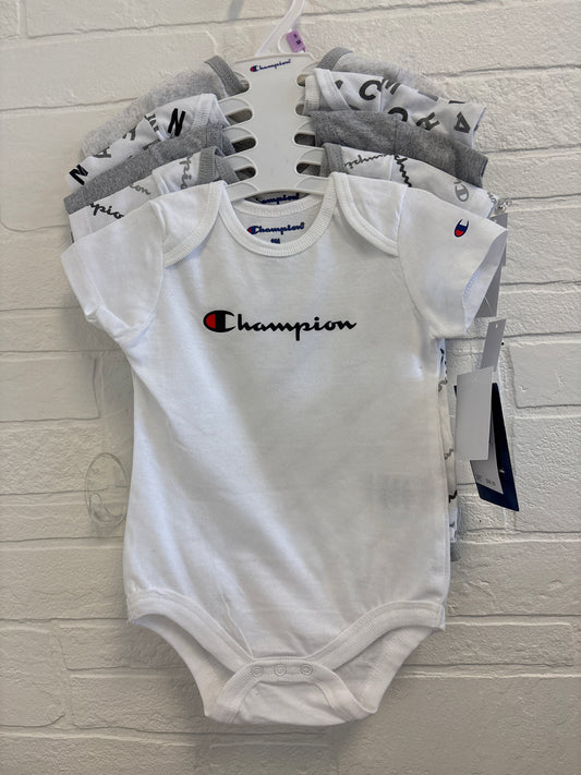 9m New Champion Onesies 5 Pack