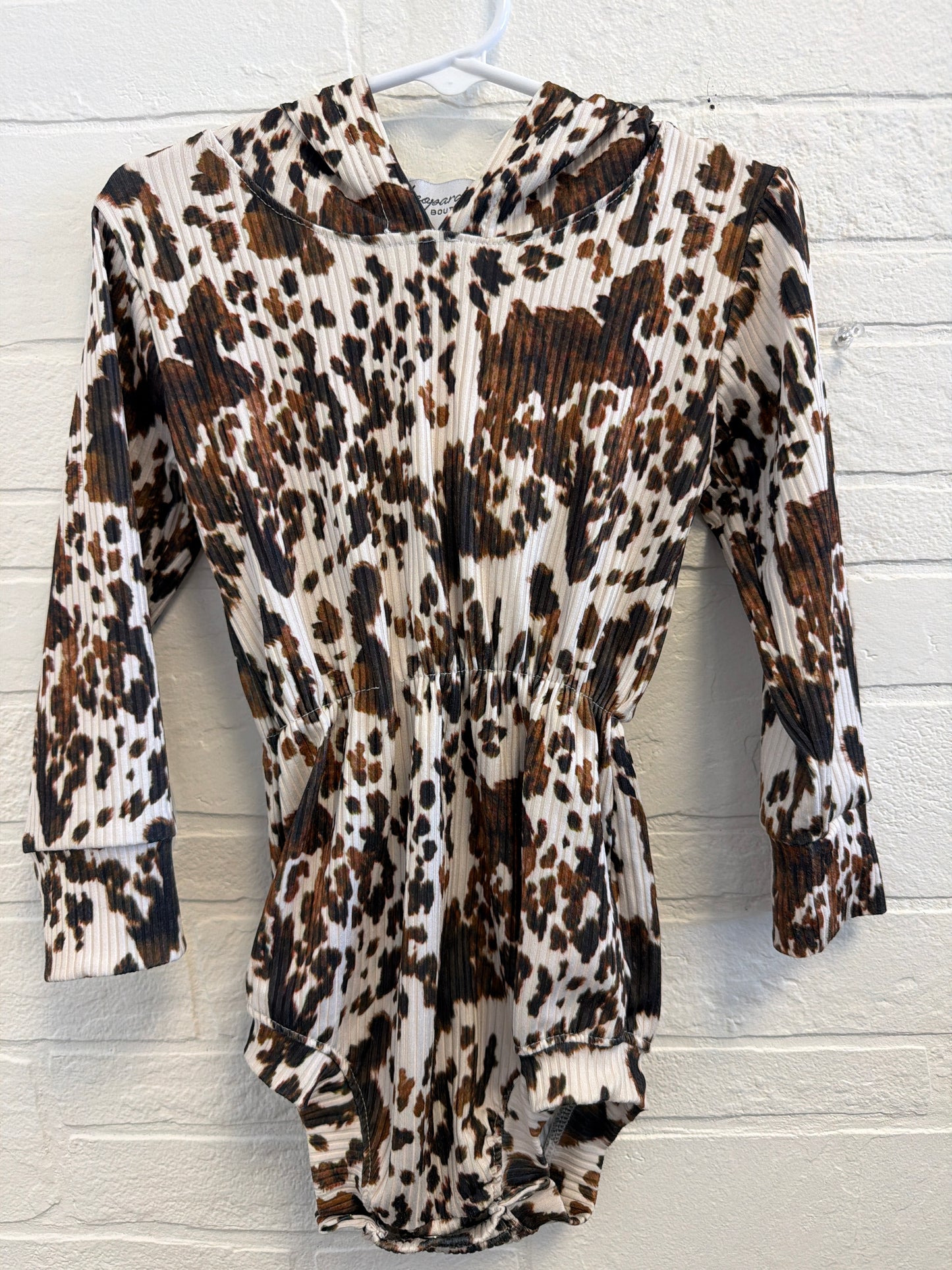 3t Leopard Hooded Romper