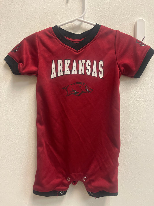 3/6m Arkansas Razorback Romper