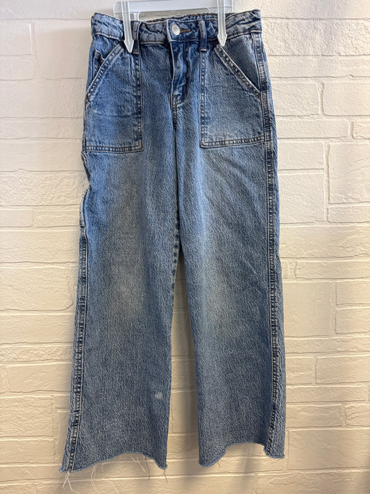10 Acid Wash Wide Leg Jeans