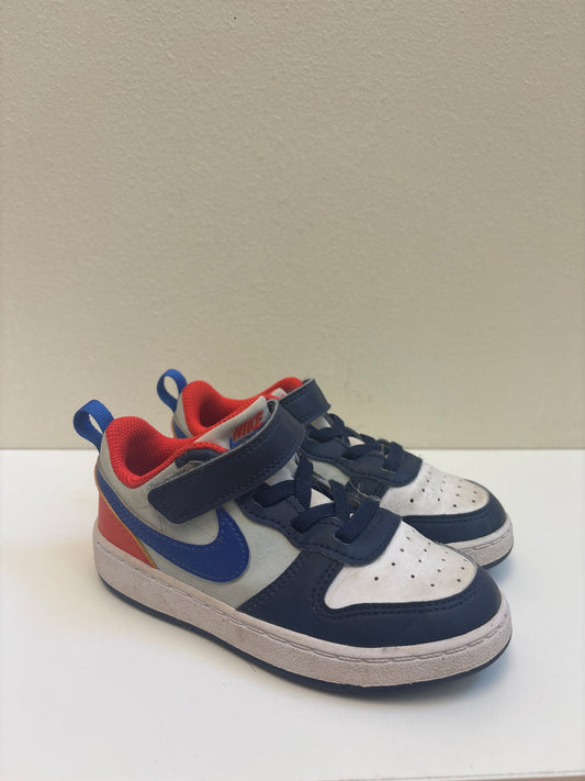 Size 9 Blue + Orange Nikes