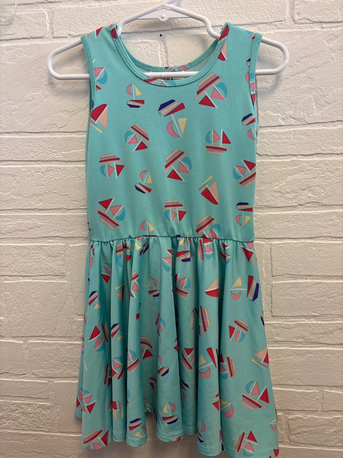 2T Dot Dot Smile Boats Dress