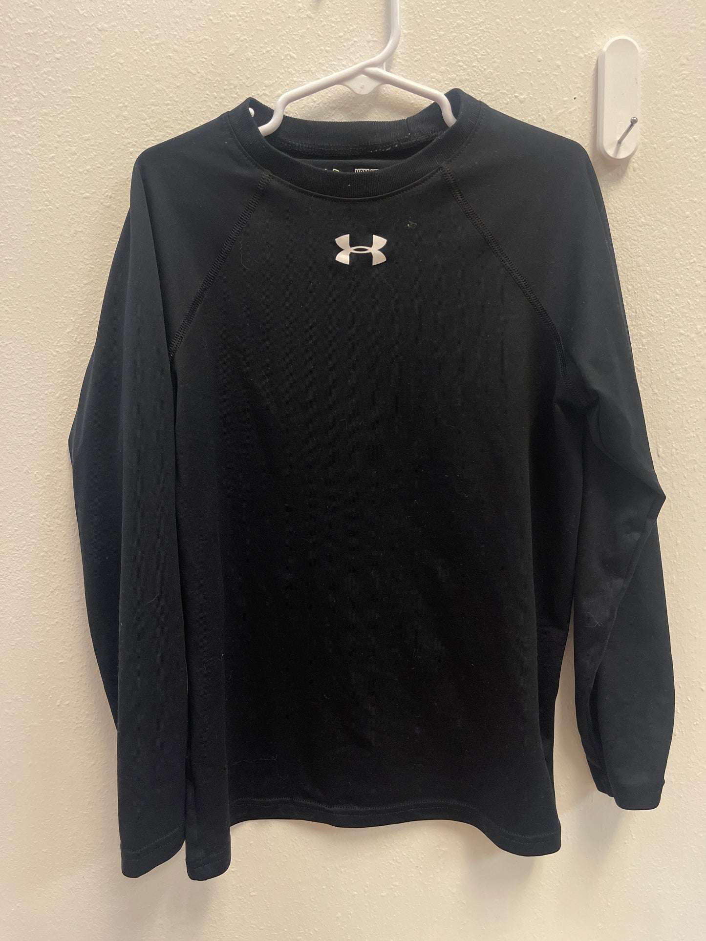 YSM Under Armour Black Long Sleeve + White Logo