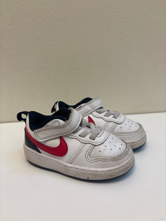 Size 5 Toddler Red Black White Nikes