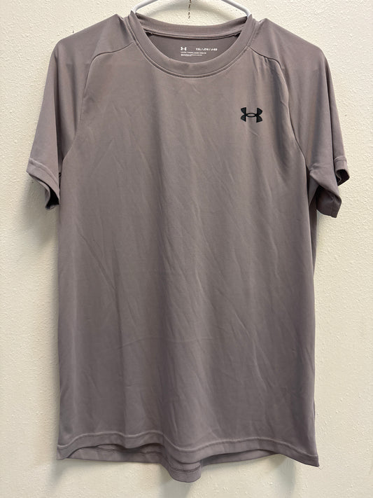 YXL Under Armour Gray Dri-Fit Tee