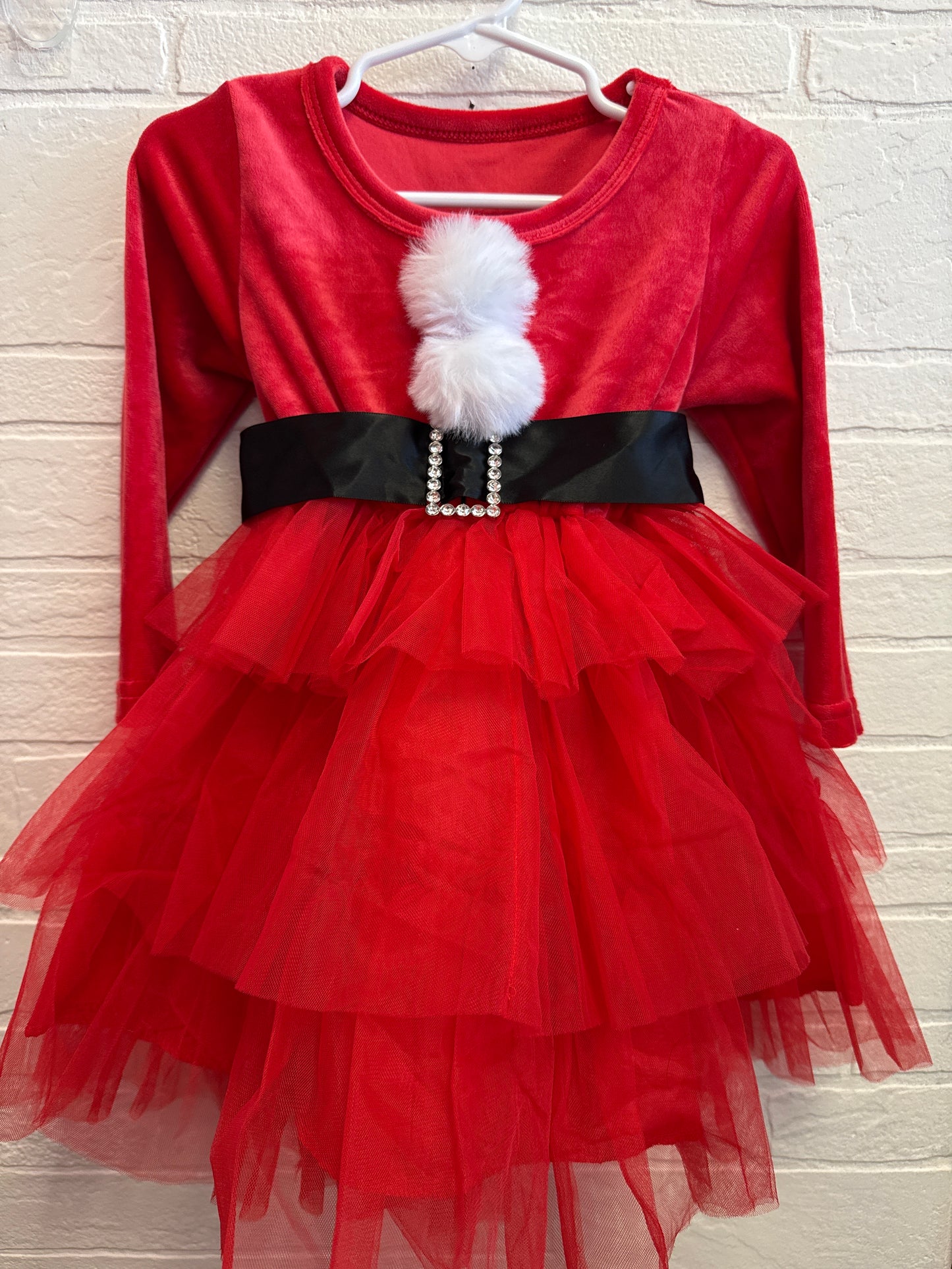 18-24m Red Mrs. Clause Tulle Dress