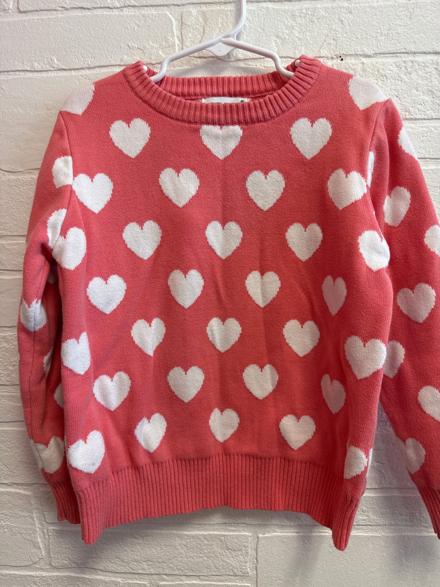 6 Coral Hearts Sweater