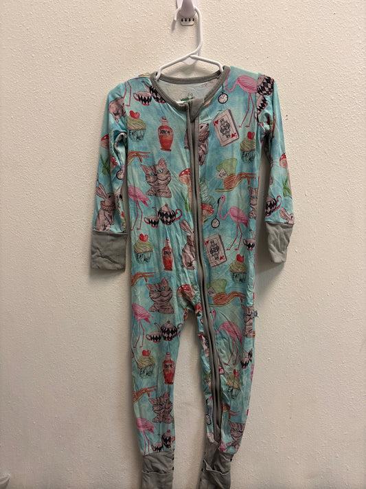 2T Alice In Wonderland Bamboo Pajama Sleeper