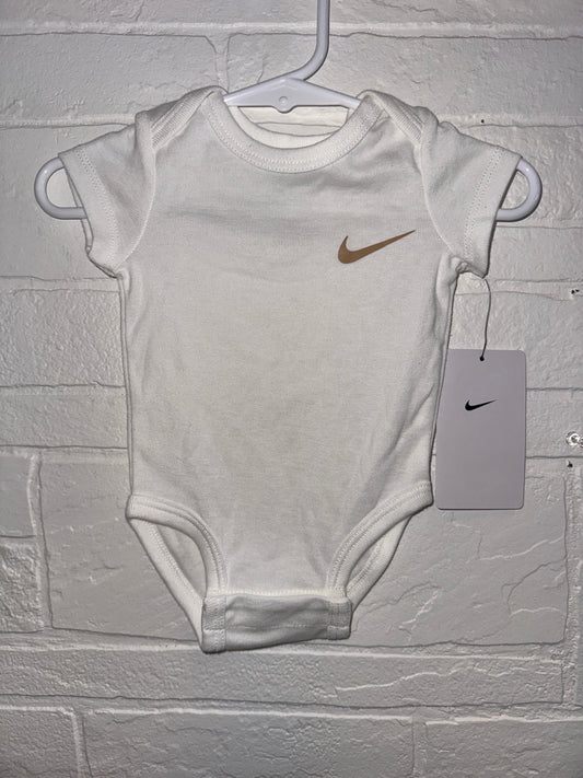 3m NWT Nike Tan Check Onesie