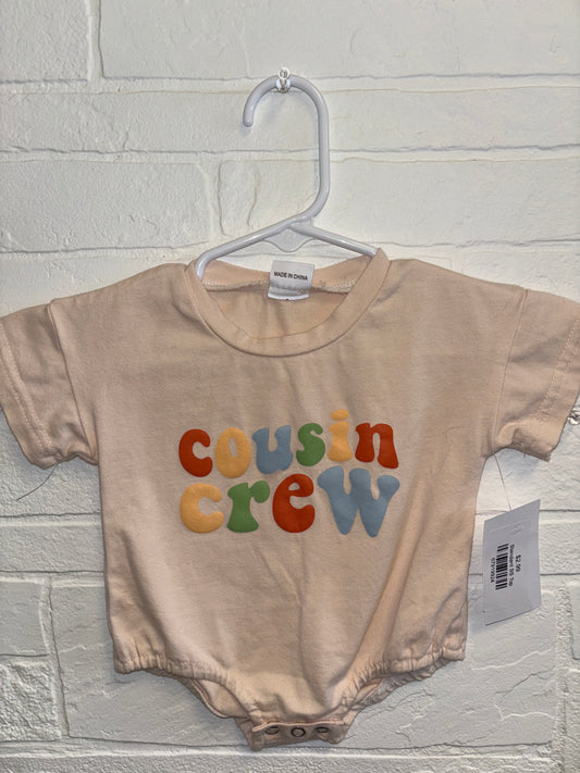 0-3m Beige Cousin Crew Onesie