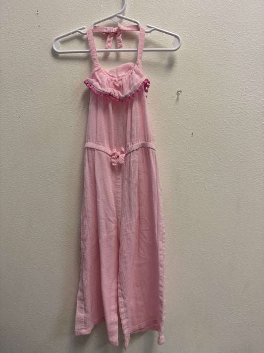 3 Janie & Jack Light Pink Linen Romper