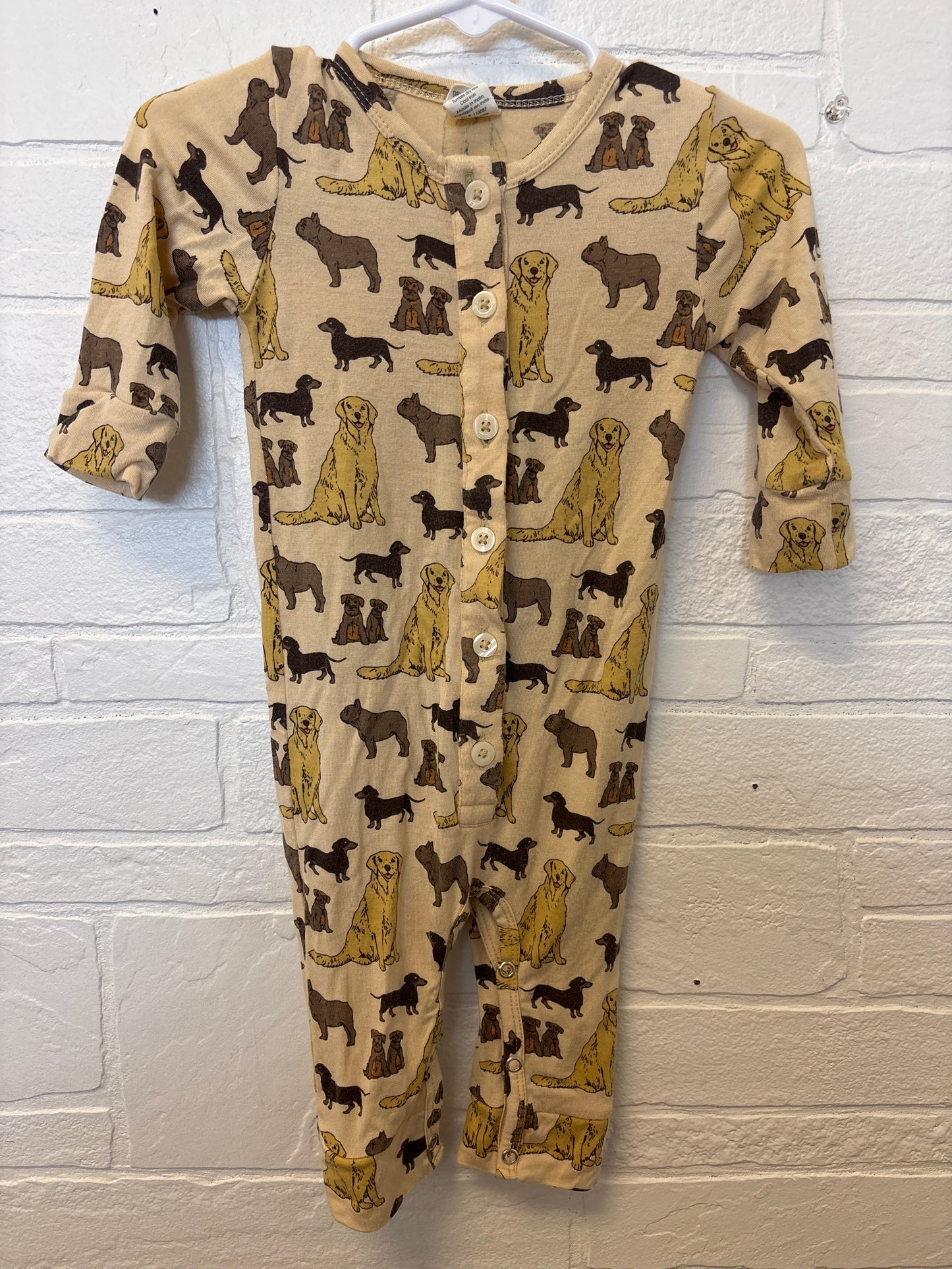 3-6m Kate Quinn Bamboo Dogs Romper