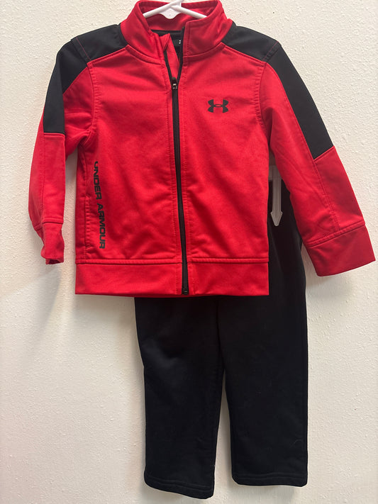 12m Red and Black Under Armour Tracksuit