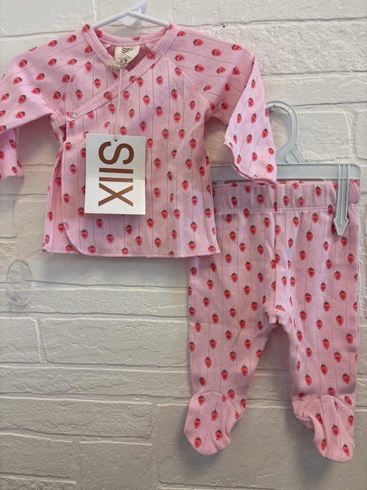 0-3m New Siix Strawberry Outfit