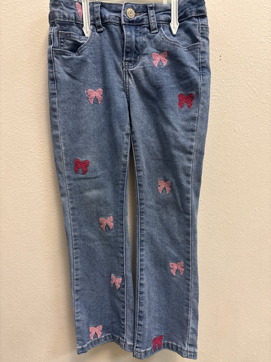 6x Pink Bows Jeans