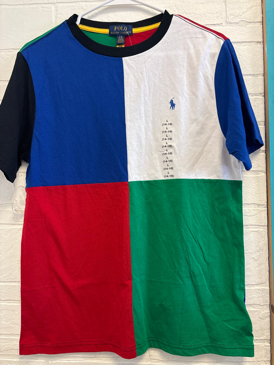14-16 New Colorblock Ralph Lauren Polo Tee