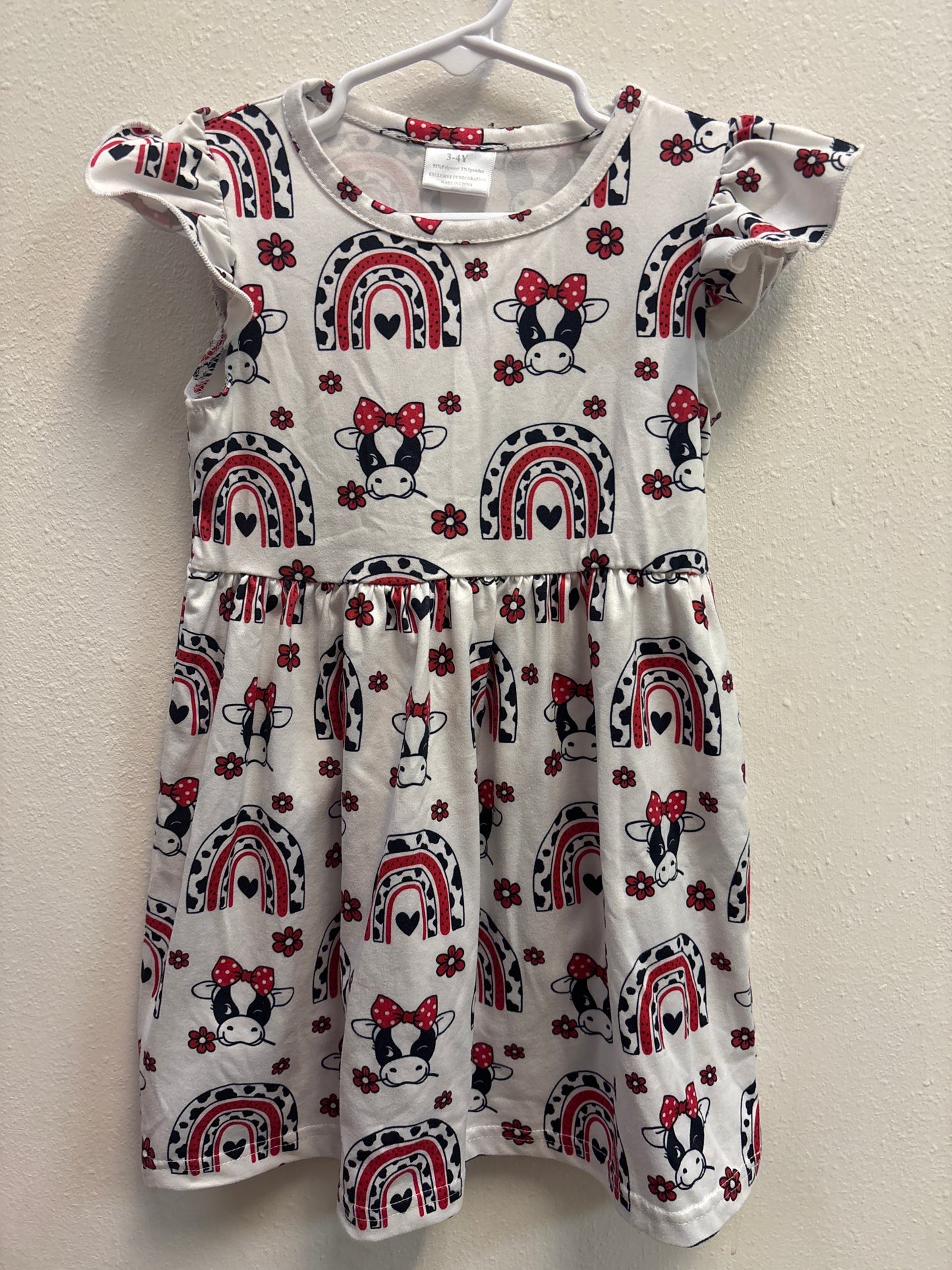 3-4 Cow Print Dress